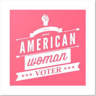 American Woman Voter (retro style) Posters and Art